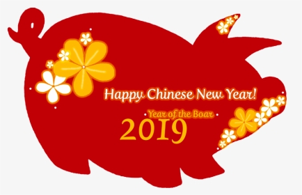 Chinese New Year 2019 Year Of The Boar - Flower Chinese New Year Transparent, HD Png Download, Transparent PNG