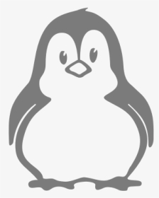 Cartoon Penguin Vector - Black And White Penguin Clipart, HD Png Download, Transparent PNG