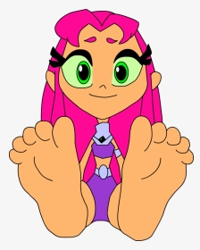 Starfire Soles By T - Teen Titans Starfire S Foot, HD Png Download, Transparent PNG