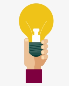 Innovation Bulb Hand Png, Transparent Png, Transparent PNG
