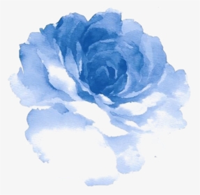 #ftestickers #watercolor #flower #blue - Blue Watercolor Flower Png, Transparent Png, Transparent PNG