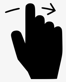 Swipe Right - Point Hand Icon Png, Transparent Png, Transparent PNG