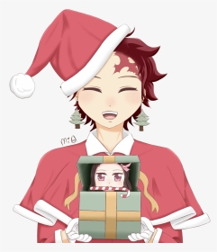 Demon Slayer Christmas my First Homework For Phos - Nezuko Christmas, HD Png Download, Transparent PNG