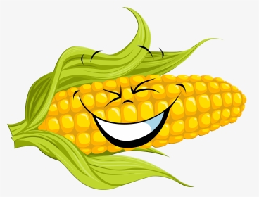Transparent Corn Husk Clipart - Corn Cartoon, HD Png Download, Transparent PNG