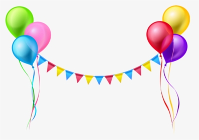 Balloon Garland Png Image - Balloons Happy Birthday Png, Transparent Png, Transparent PNG