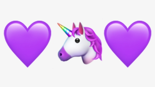 #unicorn #heart #emoji #freetoedit - Heart, HD Png Download, Transparent PNG