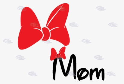 Red Bow Minnie Mouse Png, Transparent Png, Transparent PNG