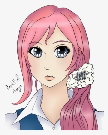 Anime Girl Blue Eyes - Animated Girls With Pink Hair And Blue Eyes, HD Png Download, Transparent PNG
