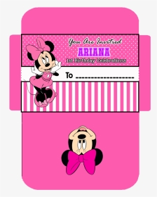 Minnie Mouse Invitation Card Envelopes   Class Details - Minnie Mouse Face Clip Art, HD Png Download, Transparent PNG