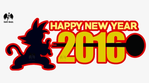 Clip Art Happy By Goku Arjundarkangel - Goku Happy New Year, HD Png Download, Transparent PNG