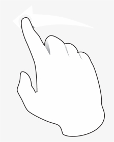 Rotate Left - White Swipe Left Png, Transparent Png, Transparent PNG
