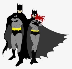 Batman And Batgirl Clipart, HD Png Download, Transparent PNG