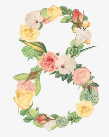 #floral #number #8 - 18 Birthday Floral Design, HD Png Download, Transparent PNG