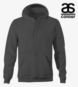 Front As Colour Black Hoodie, HD Png Download, Transparent PNG
