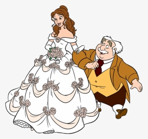 Belle Father Maurice - Princess Belle And Father, HD Png Download, Transparent PNG