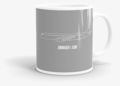 Embraer E190 Coffee Mug - Coffee Cup, HD Png Download, Transparent PNG