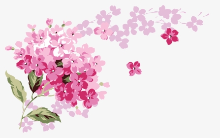 Lilac Png - Watercolor Floral Background Png, Transparent Png, Transparent PNG