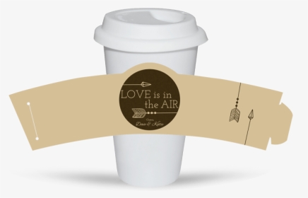 Newlywed Wedding Cup Sleeve Template Preview - Cup Sleeve Template Psd, HD Png Download, Transparent PNG