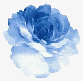 37 Images About Draw On We Heart It - Blue Watercolor Flower Png, Transparent Png, Transparent PNG