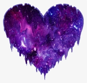 #corazon #heart #derretido #galaxia - Galaxia Derretida, HD Png Download, Transparent PNG