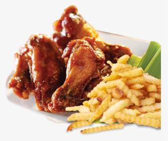 Wings And Fries Png, Transparent Png, Transparent PNG