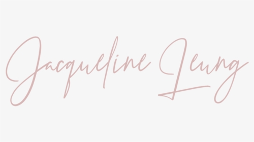 Jacqueline Leung 1 - Calligraphy, HD Png Download, Transparent PNG