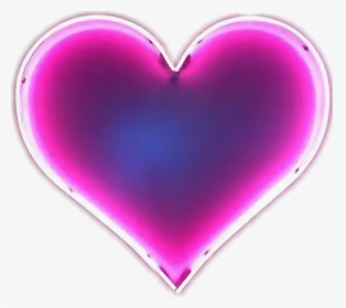 #herz #love #liebe #iloveyou #neon #leuchten #glow - Pink Love Heart Small, HD Png Download, Transparent PNG