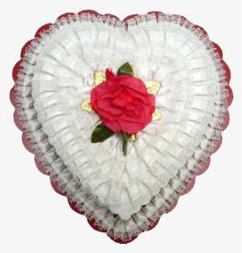 Vintage Heart Shaped Candy Box - Garden Roses, HD Png Download, Transparent PNG