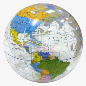 Largest Selection Of Beach Balls - Clear Picture Of Globe, HD Png Download, Transparent PNG