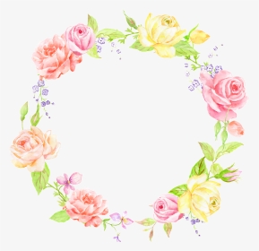 Literary Girl Wreath Decoration Vector - Garden Roses, HD Png Download, Transparent PNG