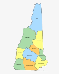 Printable New Hampshire Maps - New Hampshire Ancestry Map, HD Png Download, Transparent PNG