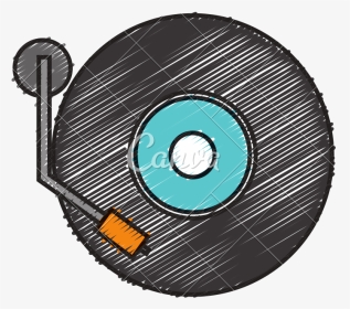 Record Player Sketch, HD Png Download, Transparent PNG