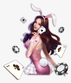 Boardgames Banner - Casino Cartoon Girl Png, Transparent Png, Transparent PNG