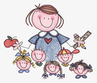 Teacher And Students Clip Art, HD Png Download, Transparent PNG