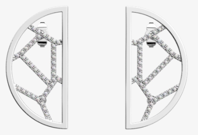 Girafe Half-moon Earrings, Silver Finish - Circle, HD Png Download, Transparent PNG
