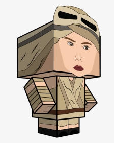 Rey Star Wars Clipart Jpg Library Library Rey Star - Cube Craft, HD Png Download, Transparent PNG