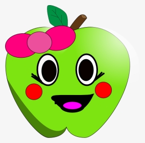 Happy Apple Clipart Vector Library Library Happy Apple - Cute Apple Clip Art, HD Png Download, Transparent PNG