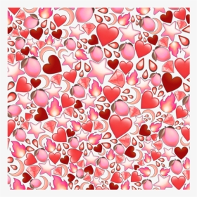 #heart #hearts #red #pink #emoji #emojibackground #background - Picsart Stickers Emoji Background, HD Png Download, Transparent PNG