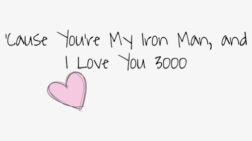 #freetoedit #iloveyou #iloveyou3000 #ironman #endgame - Heart, HD Png Download, Transparent PNG