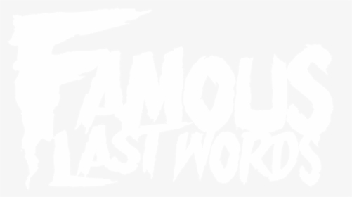 Famous Last Words Band Logo, HD Png Download, Transparent PNG