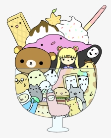 #icecream #cookie #pocky #llama #rilakkuma #sailormoon - Kawaii Jake And Finn, HD Png Download, Transparent PNG