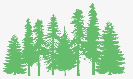Trees Svg Cut File - Pine Tree Silhouette, HD Png Download, Transparent PNG