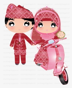 Cartoon Bride Muslimah, HD Png Download, Transparent PNG