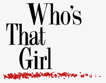Madonna - Madonna Who's That Girl Logo, HD Png Download, Transparent PNG