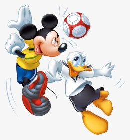 American Football Mickey Clipart Vector Royalty Free - Mickey Mouse And Donald Duck Png, Transparent Png, Transparent PNG