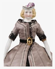Parian Doll With Molded Hat - Doll, HD Png Download, Transparent PNG