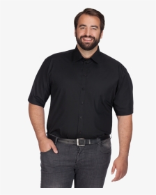 Business Shortsleeve Shirt Workwear Plus Size Men - Mens Collared T Shirts Plus Sizes, HD Png Download, Transparent PNG