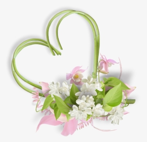 Coeur En Fleur Pour Mariage, HD Png Download, Transparent PNG