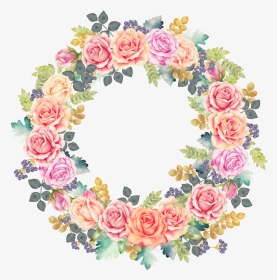 #sticker #frame #border #circle #roundframe #flowers - Coroa De Flores Png, Transparent Png, Transparent PNG