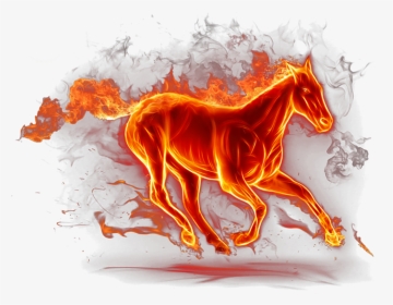 Horse Flame Png, Transparent Png, Transparent PNG